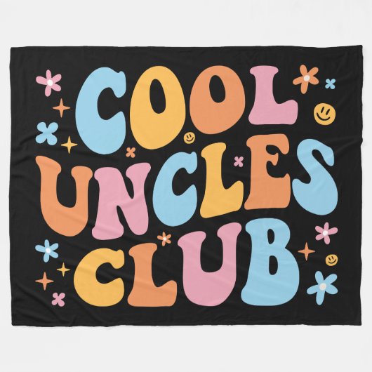 Cool Uncles Club III Fleece Deken (Voorkant (Horizontaal))