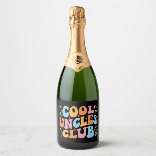 Cool Uncles Club III Sparkling Wijnetiket (Voorkant)