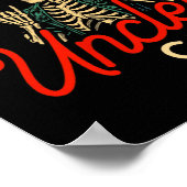 Cool Uncles Club Shirt Funny Skeleton Retro Uncle  Poster (Hoek)