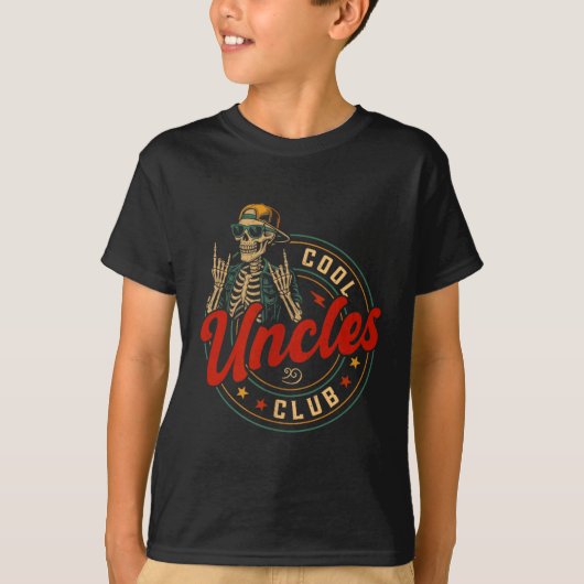Cool Uncles Club Shirt Funny Skeleton Uncle Men Fa (Voorkant)