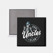Cool Uncles Club Shirt Funny Skeleton Uncle Men  Magneet (Voorkant / Achterkant)