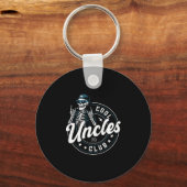 Cool Uncles Club Shirt Funny Skeleton Uncle Men Sleutelhanger (Voorkant)