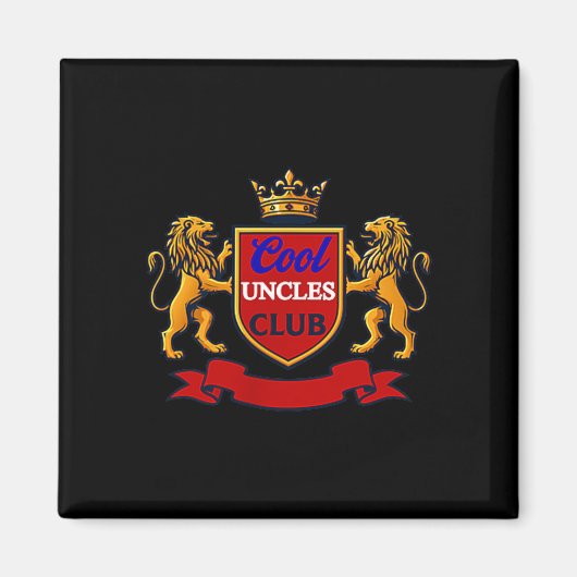 Cool Uncles Club Uncle Ever Funny Cket Funny Uncle Magneet (Voorkant)