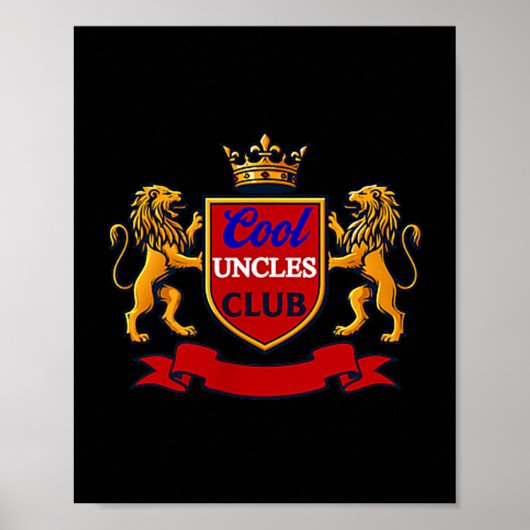 Cool Uncles Club Uncle Ever Funny Cket Funny Uncle Poster (Voorkant)