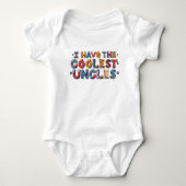 Cool Uncles Hockey Infant One Piece Romper (Voorkant)