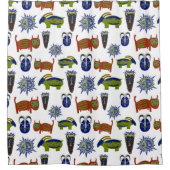 Cool Uneven Pattern Douchegordijn (Voorkant)