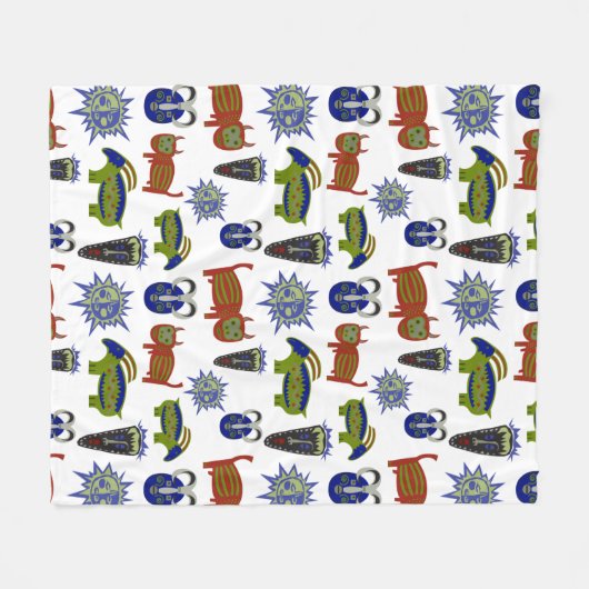 Cool Uneven Pattern Fleece Deken (Voorkant (Horizontaal))