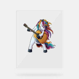 Cool Unicorne Jouer de la guitare _ Funny Animal G