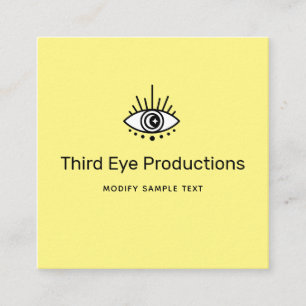 Cool Unique Third Eye Yellow Visitekaartje