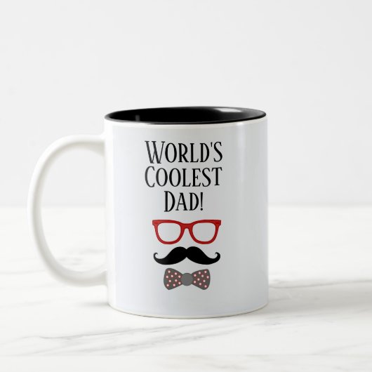 Cool Unique World's Coolest Dad Vaderdag Mok (Links)