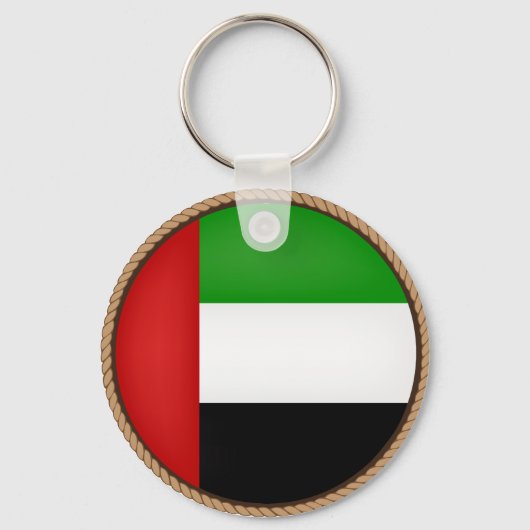 Cool United Arab Emirates Flag Seal Sleutelhanger (Voorkant)