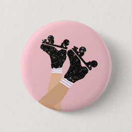 Cool Universe Roller Schaatsen Derby Skater Gift Ronde Button 5,7 Cm