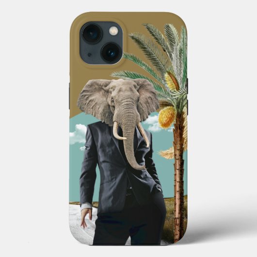 Cool Urban Safari Wild Man Collage Case-Mate iPhone Case (Achterkant)