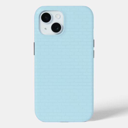 Cool Urban Serenity Licht Blauw Bakstenen Muurpatr Case-Mate iPhone Case (Achterkant)