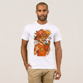Cool Urban Summer Vibes T-shirt – Street Art Style (Voorkant volledig)