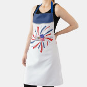 Cool US Flag Design Patriot BBQ Grill Chef Schort (Insitu)