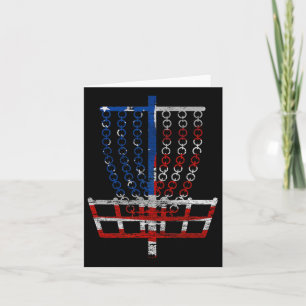 Cool US Flag Disc Golf Basket - 4e juli DIS Kaart
