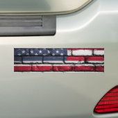 Cool USA Flag Design Bumpersticker (Op auto)