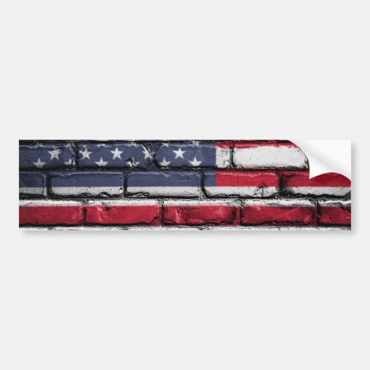 Cool USA Flag Design Bumpersticker (Voorkant)