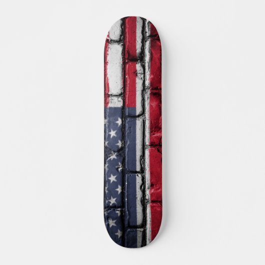 Cool USA Flag Design Skateboard (Voorkant)