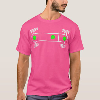 Cool Vanagon T3 Syncro DiffLock Bulli illustratie T-shirt