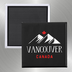Cool Vancouver Canada bergen esdoorn blad donker Magneet