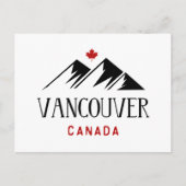 Cool Vancouver Canada Bergen Maple Leaf Briefkaart (Voorkant)