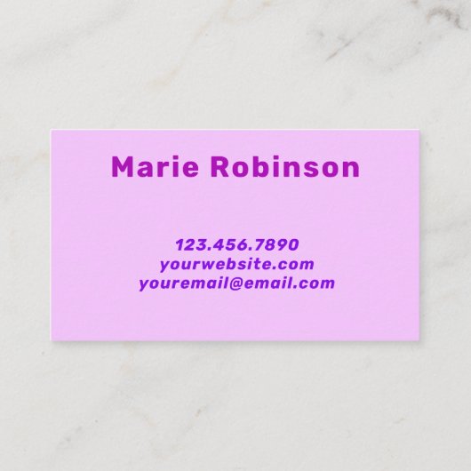 Cool Vaporwave Roze Lila Geel Paarse Muziek DJ Visitekaartje (Achterkant)