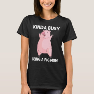 Cool varken voor vrouwen Moeder zwijn Beer Biggetj T-shirt