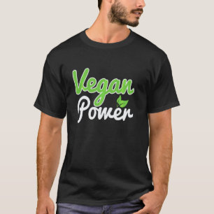 Cool Vegan Elektriciteitscentrale Aangedreven door T-shirt