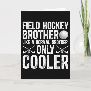 Cool veldhockeybroer van een veldhockeyspeler kaart