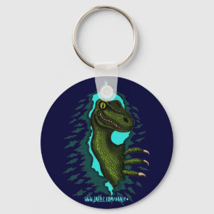 Cool velociraptor dinosaur sleutelhanger design