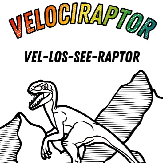 Cool Velociraptor Dinosaur T-Shirt