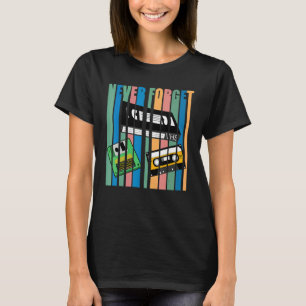 Cool vergeet nooit dat ik met Cassette diskette-vi T-shirt