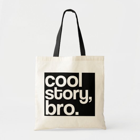 cool verhaal, bro. canvas tas (Voorkant)