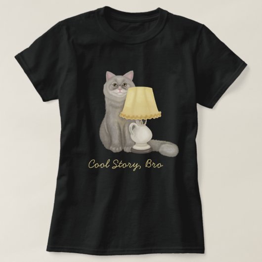 Cool verhaal bro cat T-Shirt (Design voorkant)