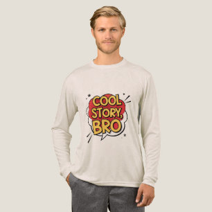 Cool verhaal bro retro strips stijl typografie ont Tri-Blend shirt
