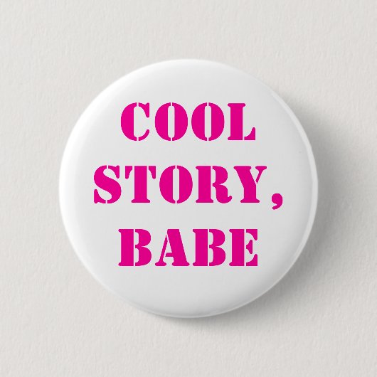 Cool verhaalbabe ronde button 5,7 cm (Voorkant)