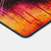 Cool Vibrant Illustrated Cat Desk Mat (Coin)