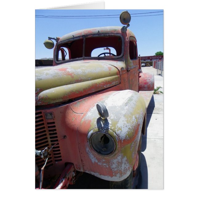 Cool Vintage Auto Wenskaart! (Voorkant)