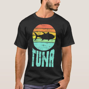 Cool Vintage Tonijn Kunstwerk Vissen Tonijn Visser T-shirt