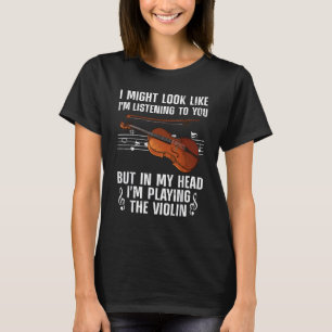 Cool Violin for Men Violinist Player Viola C T-shirt
