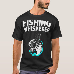 Cool viskunst voor mannen vrouwen vissers vis haak t-shirt