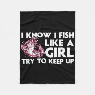 Cool Vissen Voor Vrouwen Meisjes Forel Visser B Vi Fleece Deken