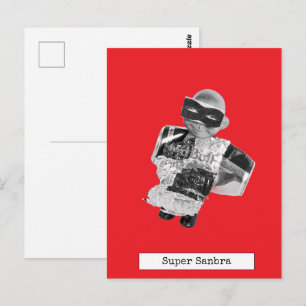 Cool Vliegende Pop Ansichtkaart Briefkaart