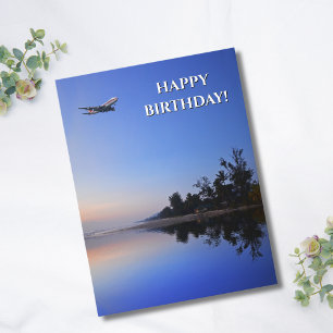 Cool vliegtuig & meer foto,Leuke verjaardag voor l Briefkaart