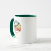 Cool Vliegtuig, Retro Sunset, Eenvoudige Luchtvaa Mok (Voorkant links)