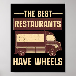 Cool Voedselwagen Voor Mannen Vrouwen Culinaire Ch Poster