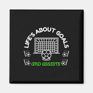 Cool Voetbal Mentaliteit Het Leven Gaat Over Doele Magneet