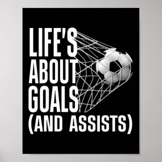 Cool Voetbal Voor Mannen Vrouwen Voetbal Liefhebbe Poster